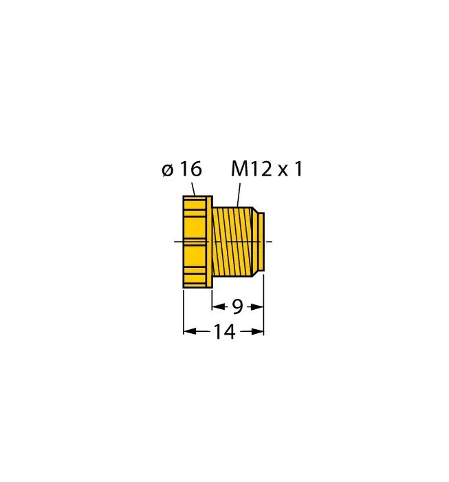 Produktfoto 1 von VS-M12-YE end-cap