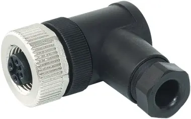 Produktfoto 1 von Connector M12, 5 pin, Mom, 90 burns