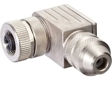 Produktfoto 1 von Conector M12, 5 pin, 90 burns, shielded