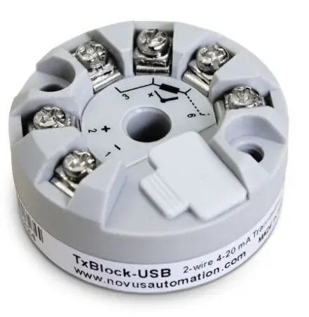 Produktfoto 1 von Transmitter TXBLOCK-USB, universal input, 4-20 mA