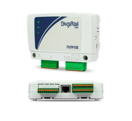 Produktfoto 1 von I/O module DigiRail OEE 2AI / 6DI / 2DO ETH