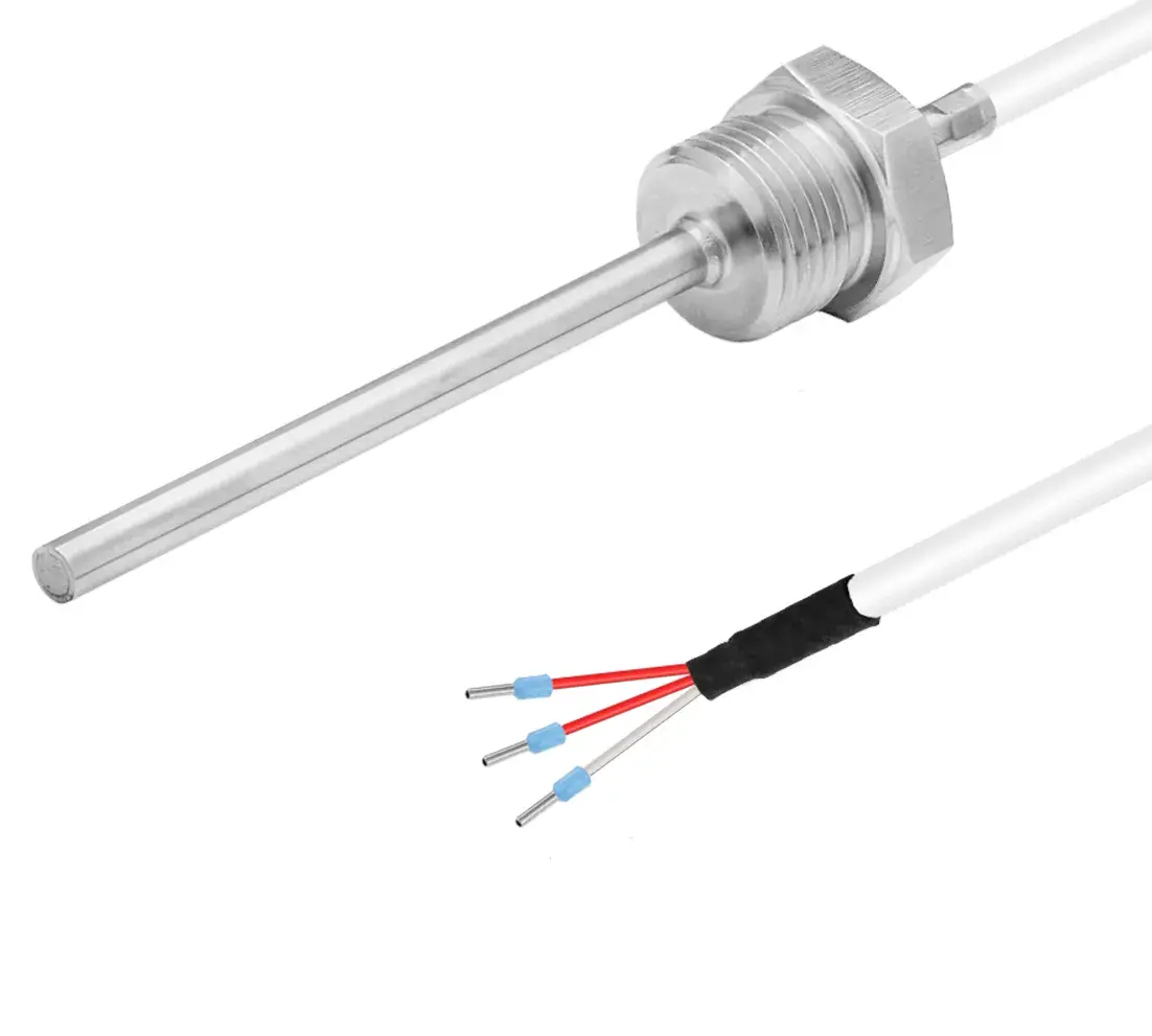 Produktfoto 1 von Temperature sensor PT100, 6x75mm, -50..200C, G1/2, 3 m cab.