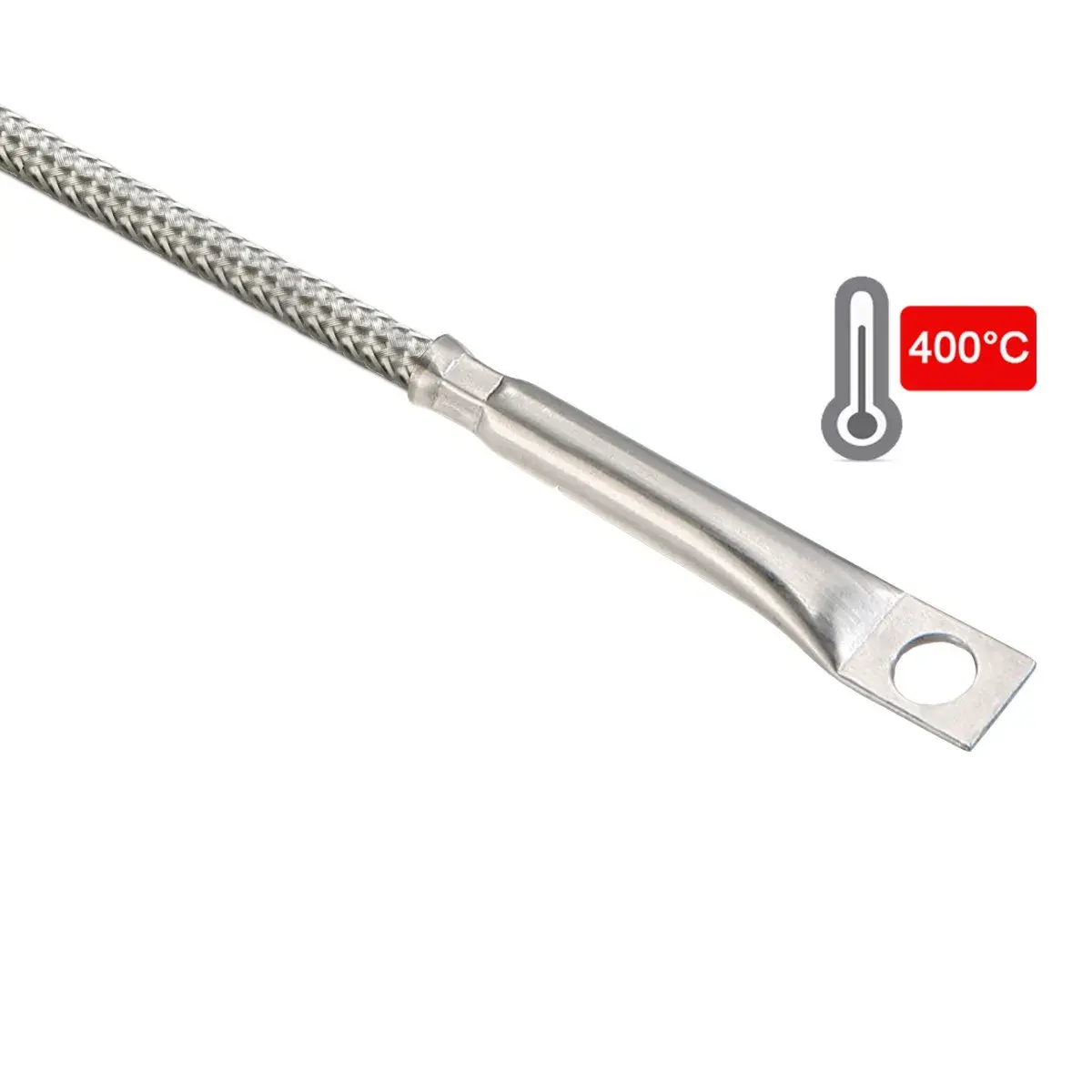 Produktfoto 1 von Temperature sensor PT100, M3 screw, +400C, 3m cable, w/o screw, class A