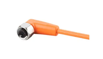 Produktfoto 1 von Connector cable EVT067, 2m, 4pin, angled, Stainless steel 1.4404 / 316L