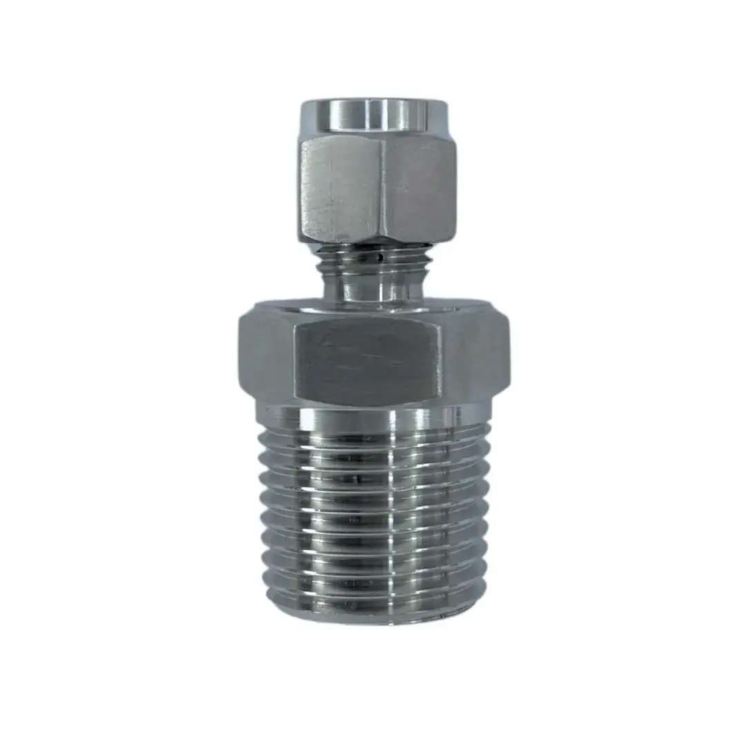 Compression fitting FS-1/2-T-60, d = 6 mm, BSPT 1/2", SS
