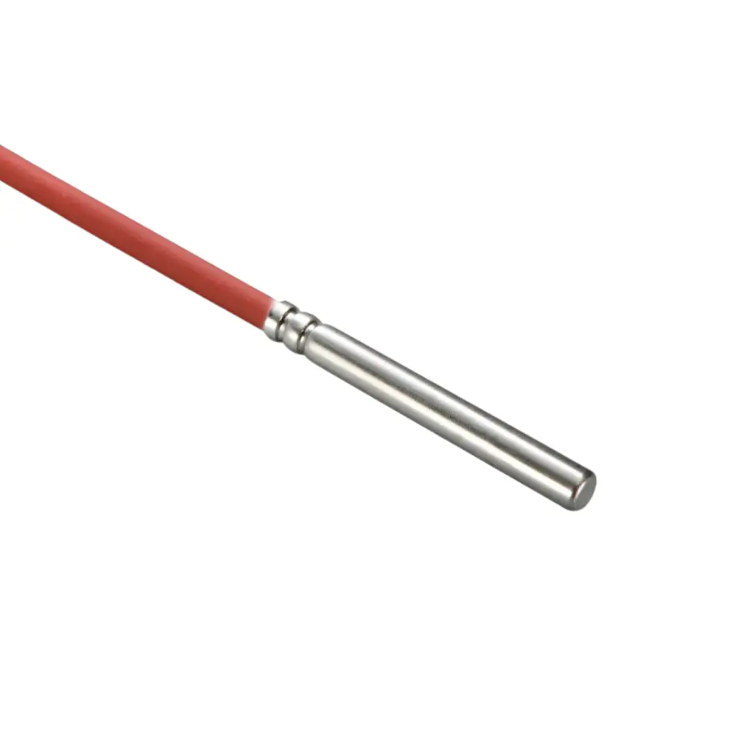 Temperature sensor PT100, 6x50mm, 3-wire, silicone cable 3m, -60°C to +200°C, class B