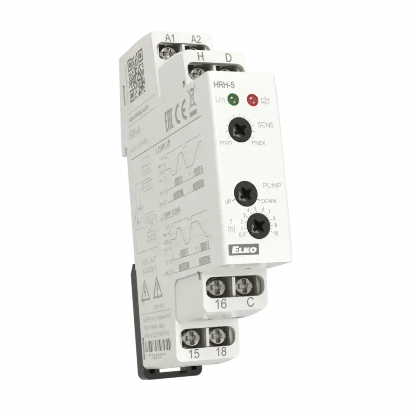 Produktfoto 1 von Level relay HRH-5, 24-240 Vac/dc, for 1 - 2 electrodes