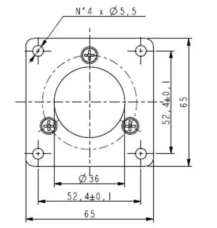 Produktfoto 1 von Enkoder flange IQ58