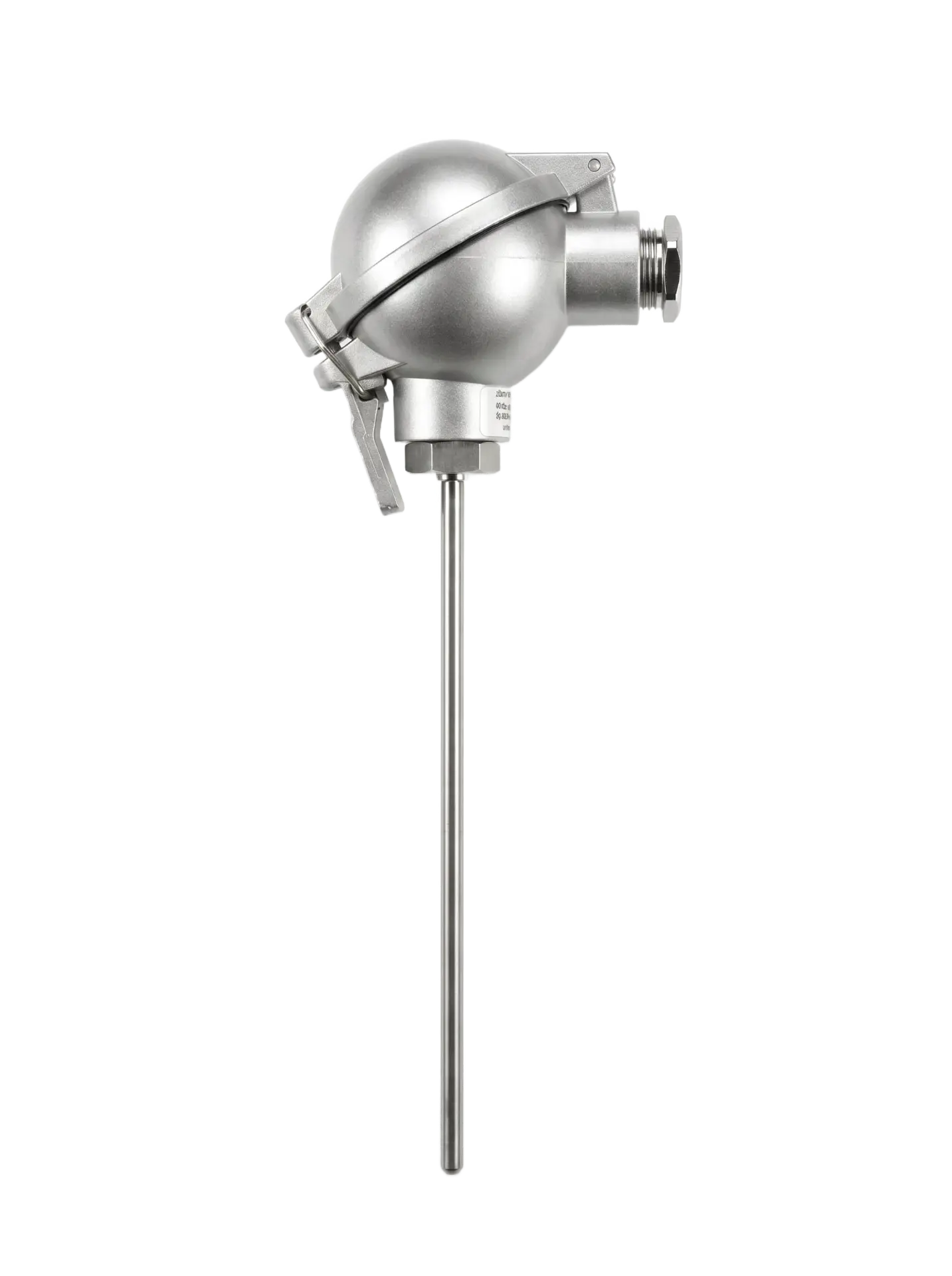 Produktfoto 1 von Temperature sensor Pt100, 6x200mm, 4 wire, neylon block, class B, IP67 head, mineral insulated, max +600C