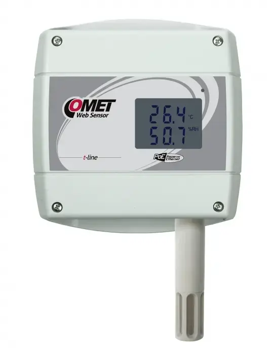 Produktfoto 1 von Web Sensor with PoE - remote thermometer hygrometer with Ethernet interface T3610