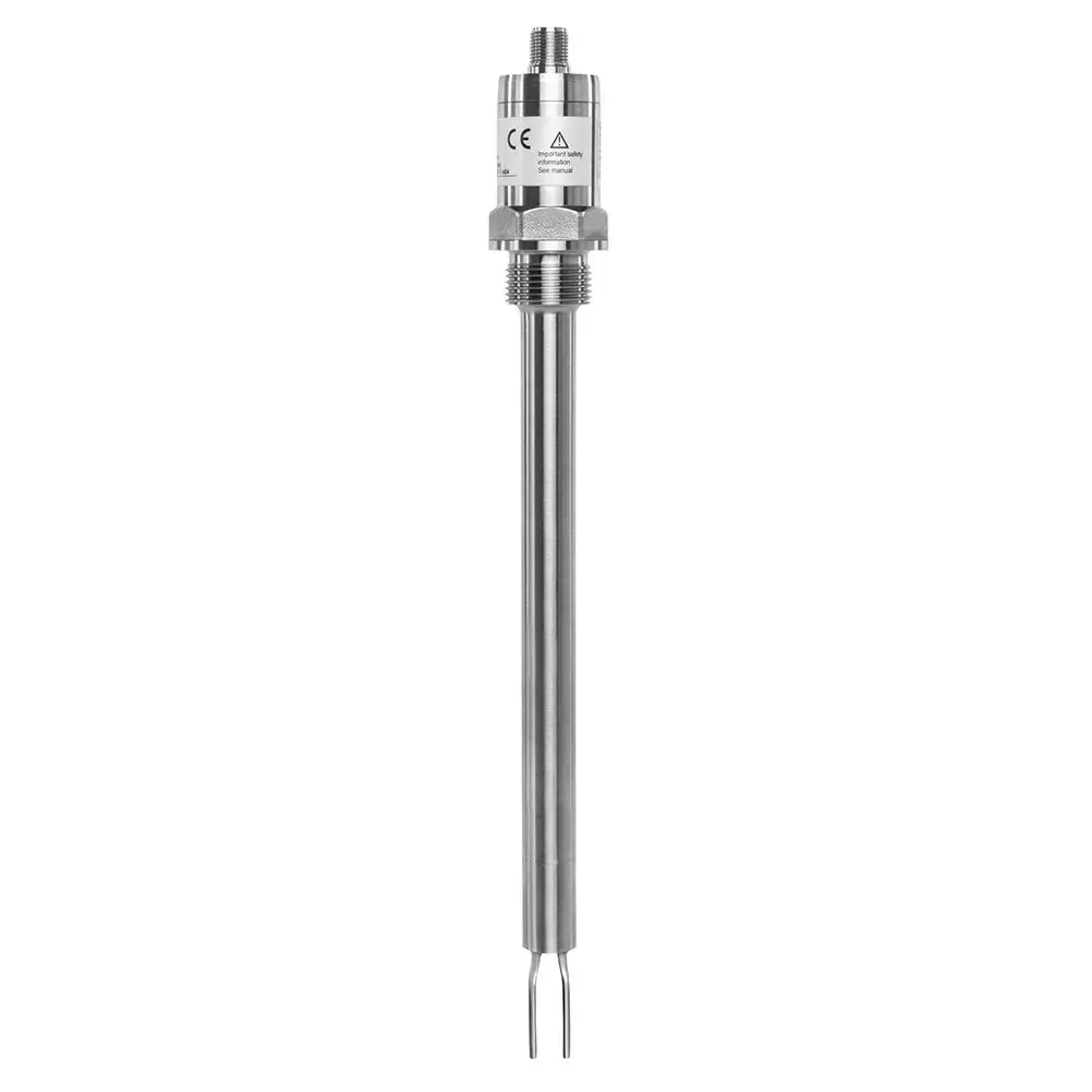 Produktfoto 1 von Level sensor, vibrating fork VN7130 special flange DN32 PN10, IP67, tmax 100°C, 3/4 wire IO-Link/PNP/NPN/Push/Pull, L=200 mm