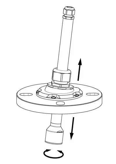Produktfoto 1 von Accessories Aiming flange NR 4000, fitting to DN80 / 3", female thread G1", PP GF30