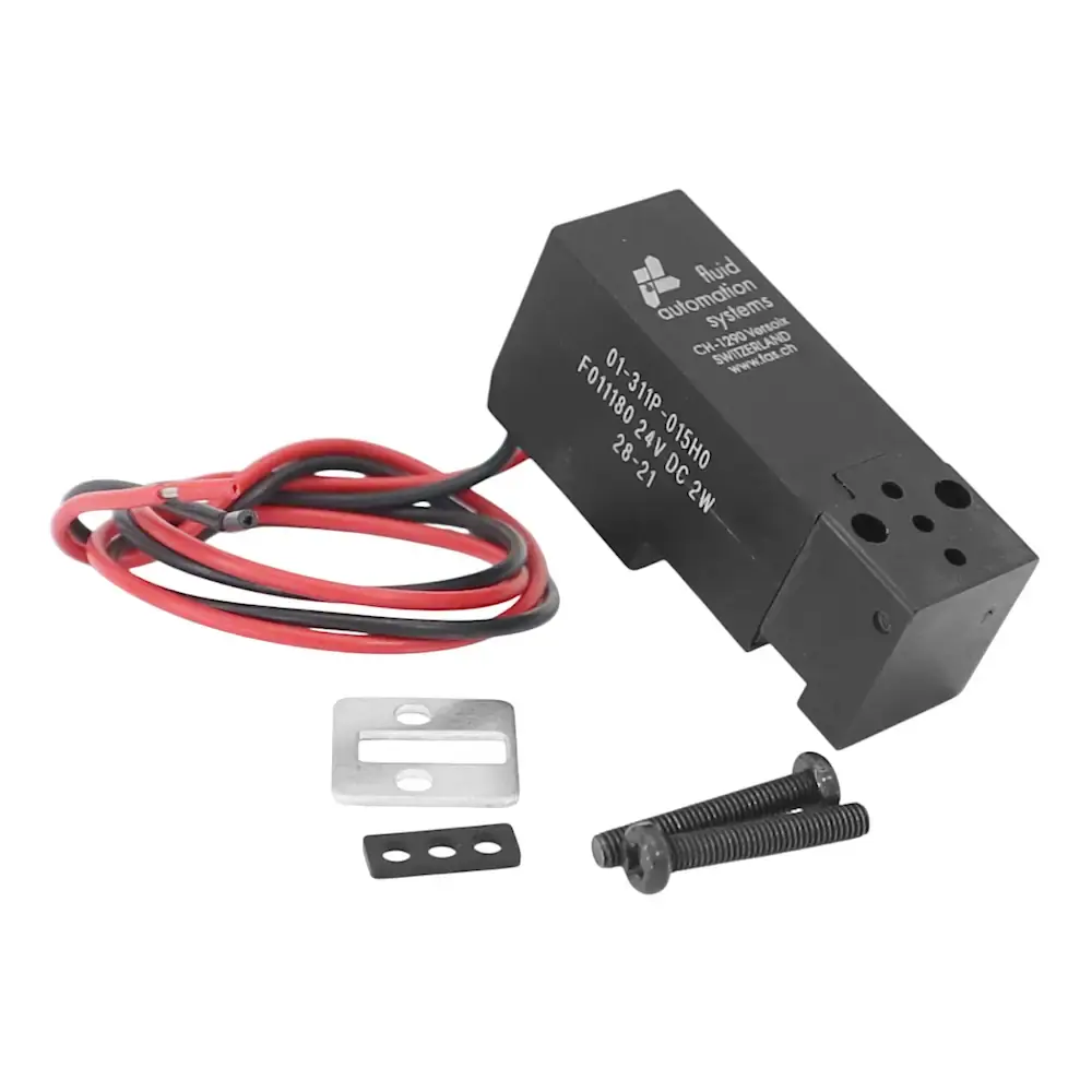 Produktfoto 1 von IMI FAS 15mm MICROSOL Ventil mit Anschlusslitzen, Flanschanschluss, 3/2NC, 24V-
