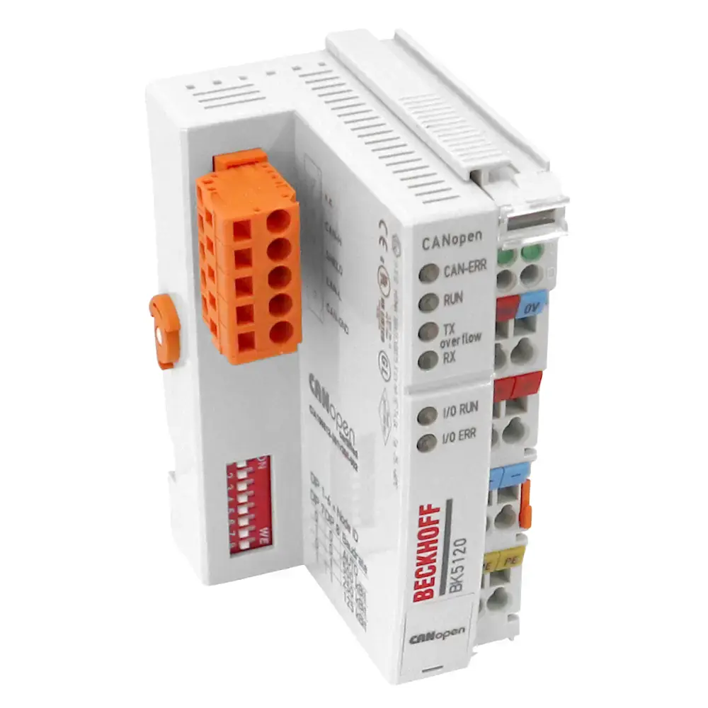Produktfoto 1 von BECKHOFF BK5120 Economy-Plus CANopen-Buskoppler, 1MBaud, 64/255 Klemmen