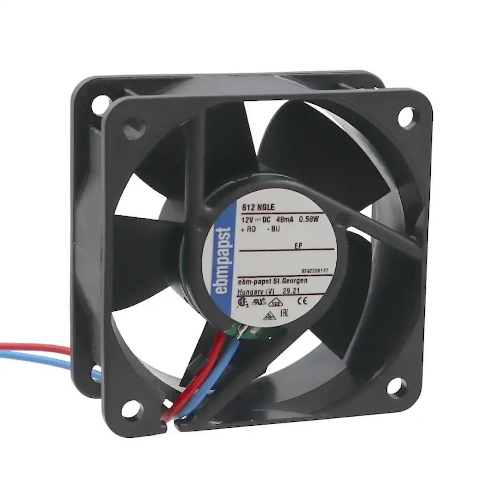 Produktfoto 1 von EBM-PAPST 612NGLE Axiallüfter 60x60x25mm | 12VDC 0,58W 21m³/h 16dBA