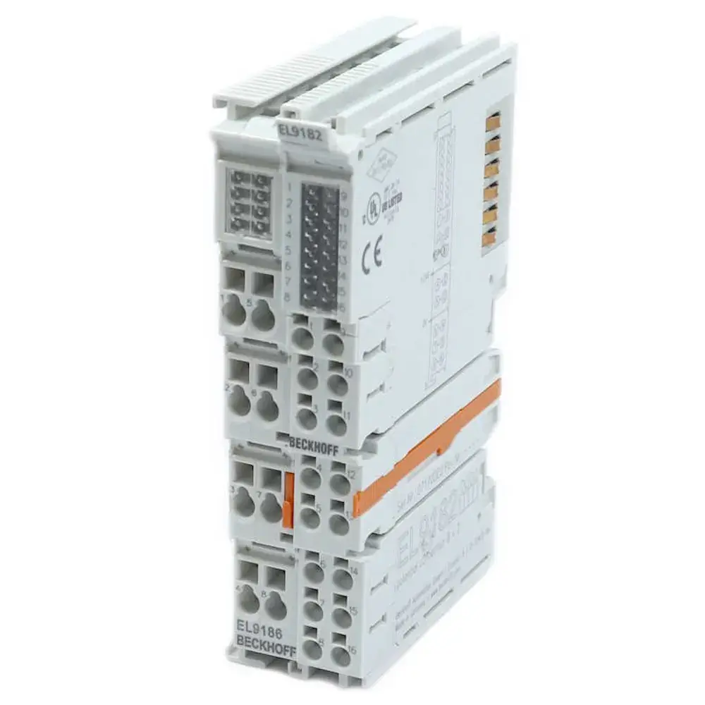 Produktfoto 1 von BECKHOFF EL9182 + EL9186 Potenzialverteilungsklemmen 2x8 Potenziale + 8x24VDC