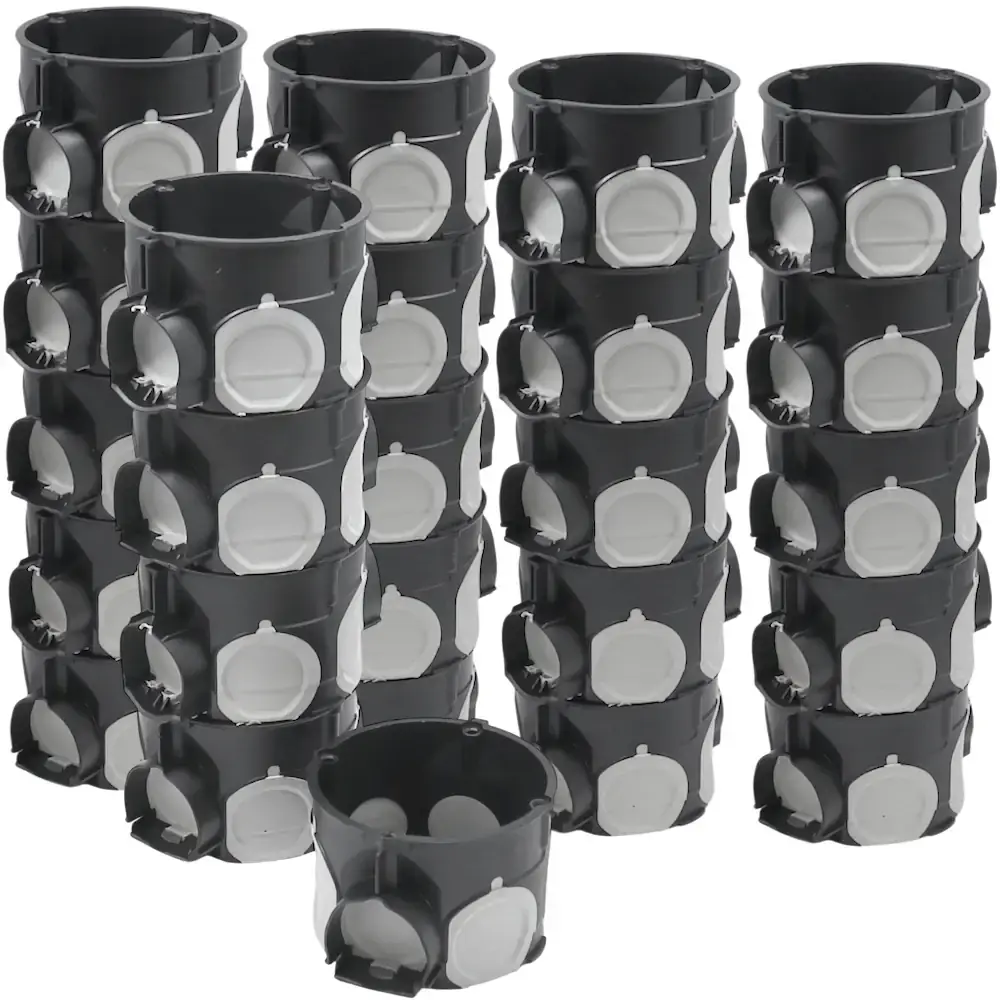 Produktfoto 1 von KAISER ECON® 10 Unterputz Gerätedose, luftdicht, Ø 60mm, Tiefe 46mm, 25 Stück