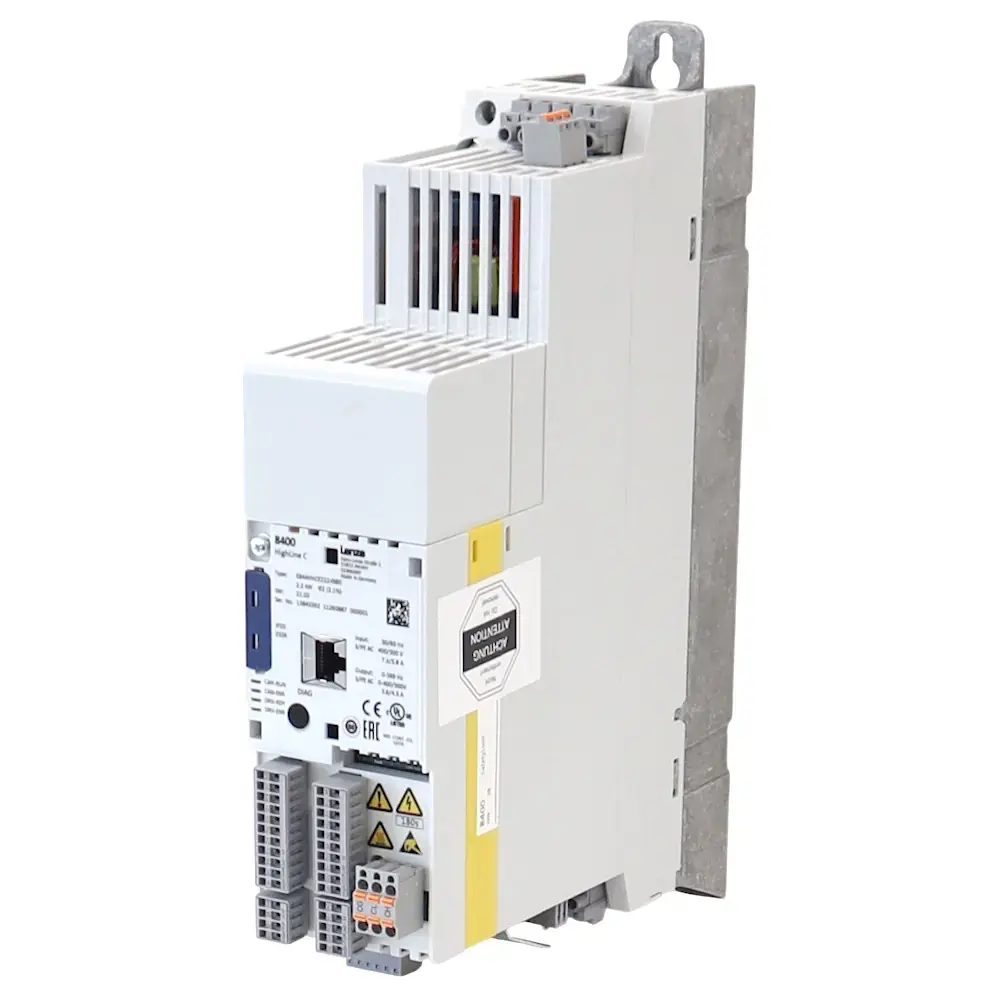 Produktfoto 1 von LENZE E84AVHCE2224SB0 8400 Highline C Frequenzumrichter, 2,2kW, 400/500~, 0-599Hz