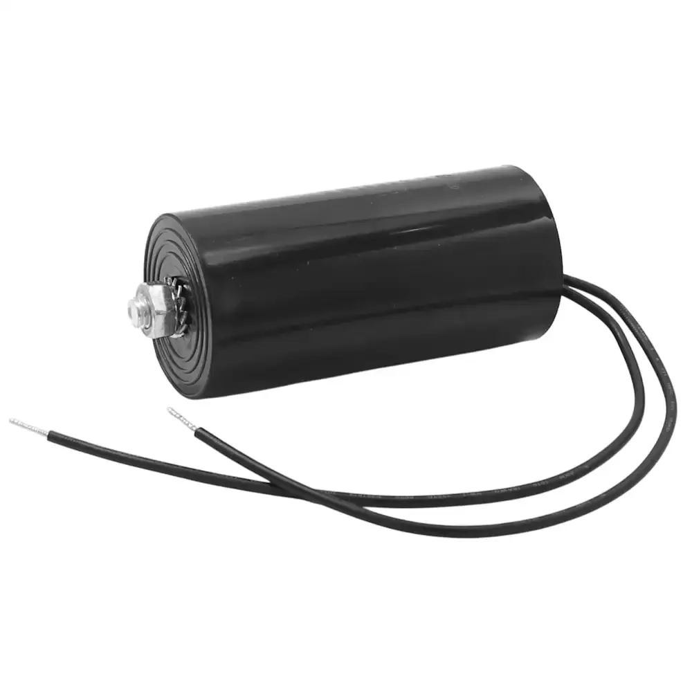 Motorkondensator mit Anschlusslitzen, Befestigung M8, 40µF/450V~, 45x95mm