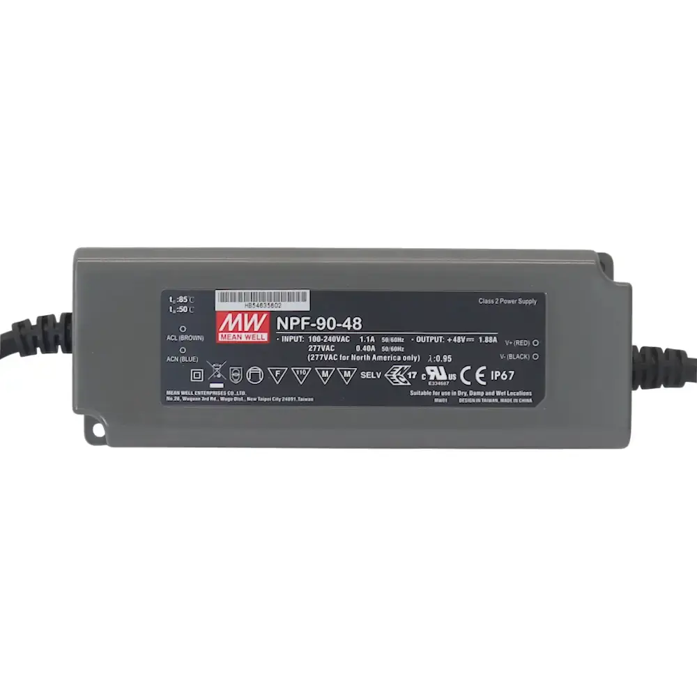 Produktfoto 1 von MEAN WELL NPF-90-48 LED-Treiber IP67 | 48VDC 1,88A 90W CV+CC