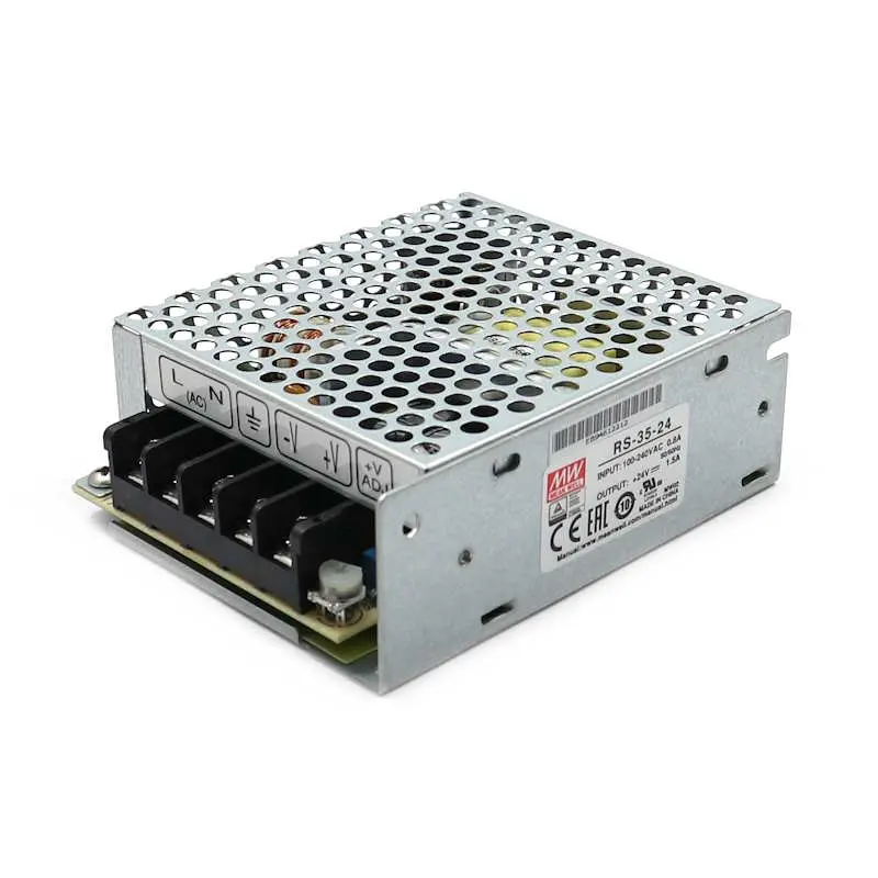 Produktfoto 1 von MEAN WELL RS-35-24 Netzteil 24VDC 1,5A 35W | Schraubklemmen