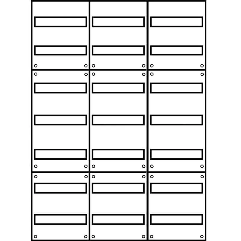 Produktfoto 1 von Aufputz Wandverteiler Komplettschrank, IP43, 3x7-reihig, 252TE (72TE Klemmraum)