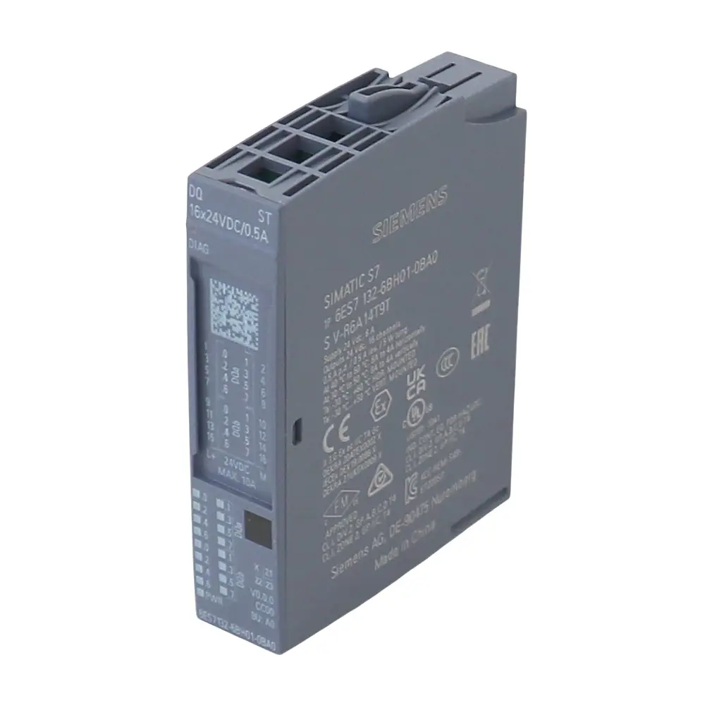 Produktfoto 1 von SIEMENS 6ES7132-6BH01-0BA0 SIMATIC ET 200SP Dig. Ausgangsmodul, DQ16x 24VDC/0,5A