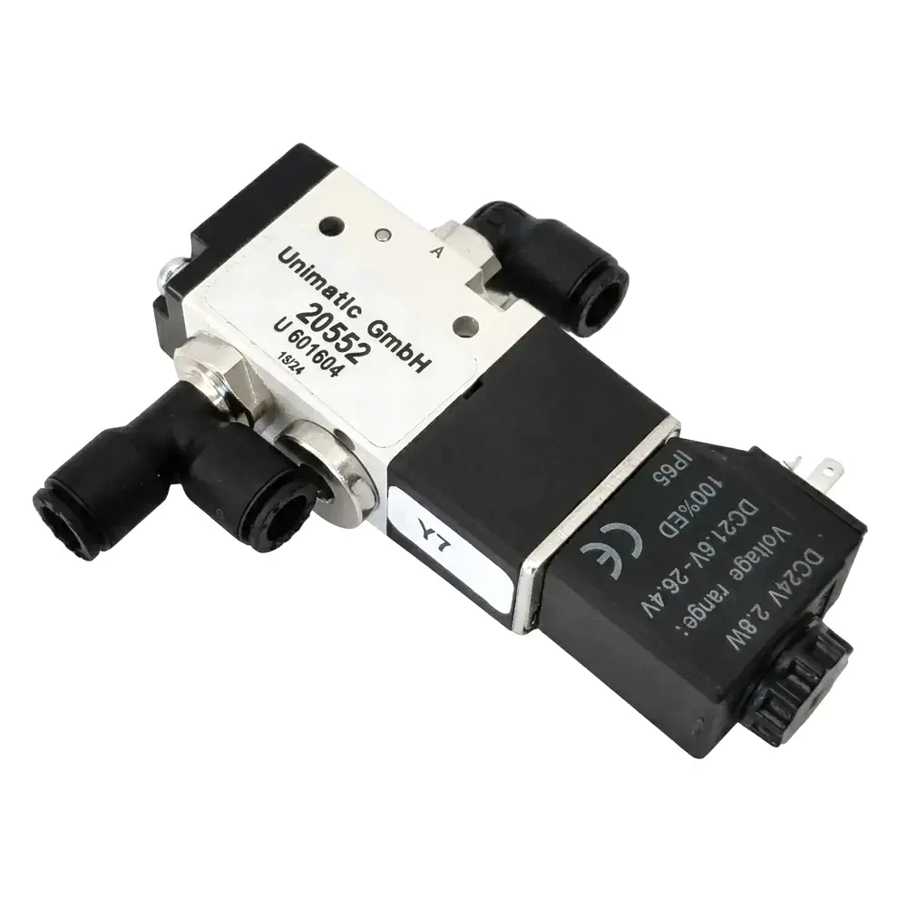 UNIMATIC U601604 2/2-Wege Magnetventil mit Federrückstellung, NC, 24V-, 2,8W