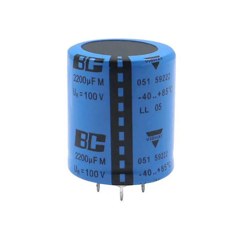 Produktfoto 1 von VISHAY MAL205159222E3 Elektrolytkondensator, 2200µF, 100V-, 85°C, 35x40mm