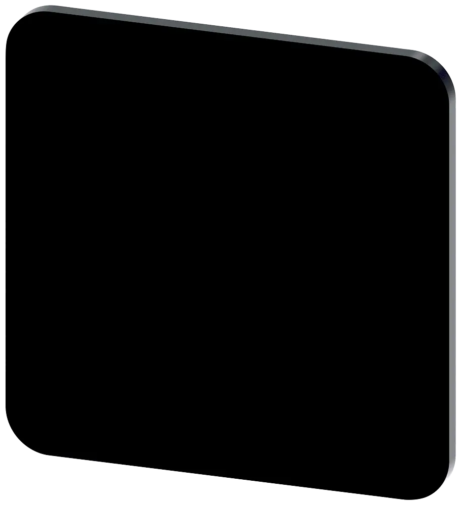 Produktfoto 1 von Bezeichnungsschild 22x22mm, Schild schwarz, ohne Aufschrift