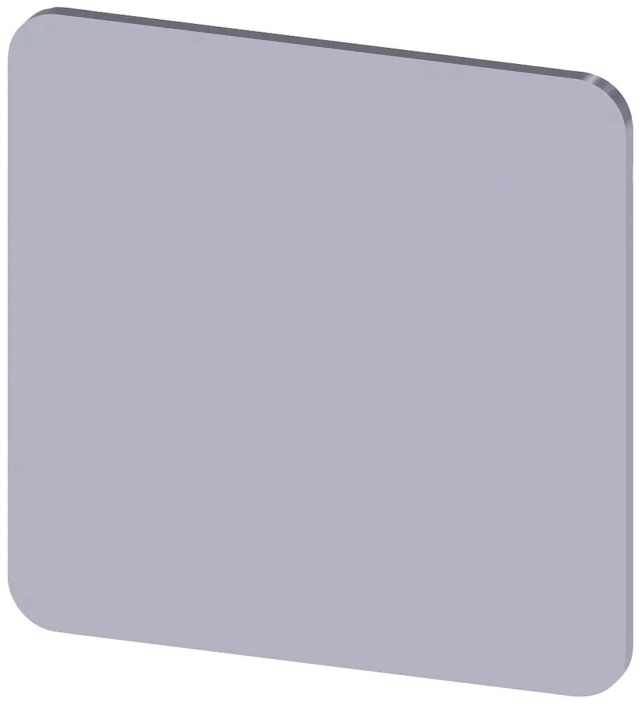 Produktfoto 1 von Bezeichnungsschild 27x27mm, Schild silber, ohne Aufschrift