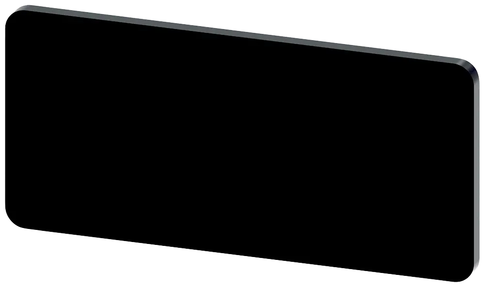 Bezeichnungsschild 12,5x27mm, Schild schwarz, ohne Aufschrift