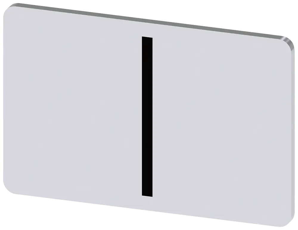 Produktfoto 1 von Bezeichnungsschild 17,5x27mm, Schild silber, Symbol: I*