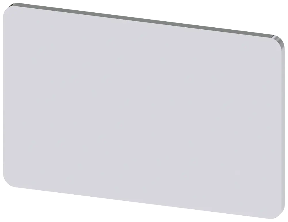 Produktfoto 1 von Bezeichnungsschild 17,5x27mm, Schild silber, Symbol: 1 O 2