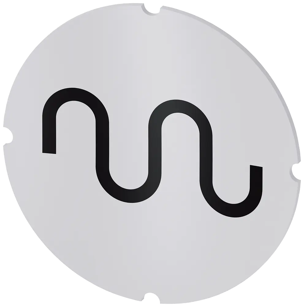 Produktfoto 1 von Einlegeschild für Leuchtdrucktaster, rund, milchig, Symbol: Eilgang