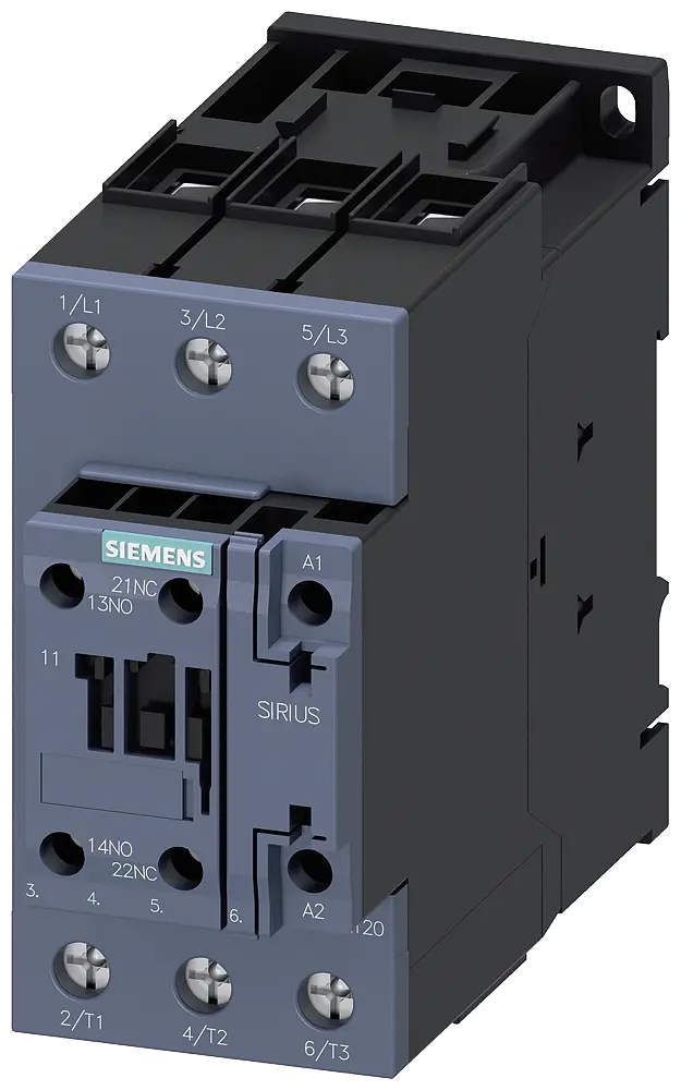 Produktfoto 1 von Siemens Schütz, AC-3e, 80 A/37 kW/400V, 3-polig, AC 230V, 50/60Hz, 1S+1Ö,Schraubanschluss