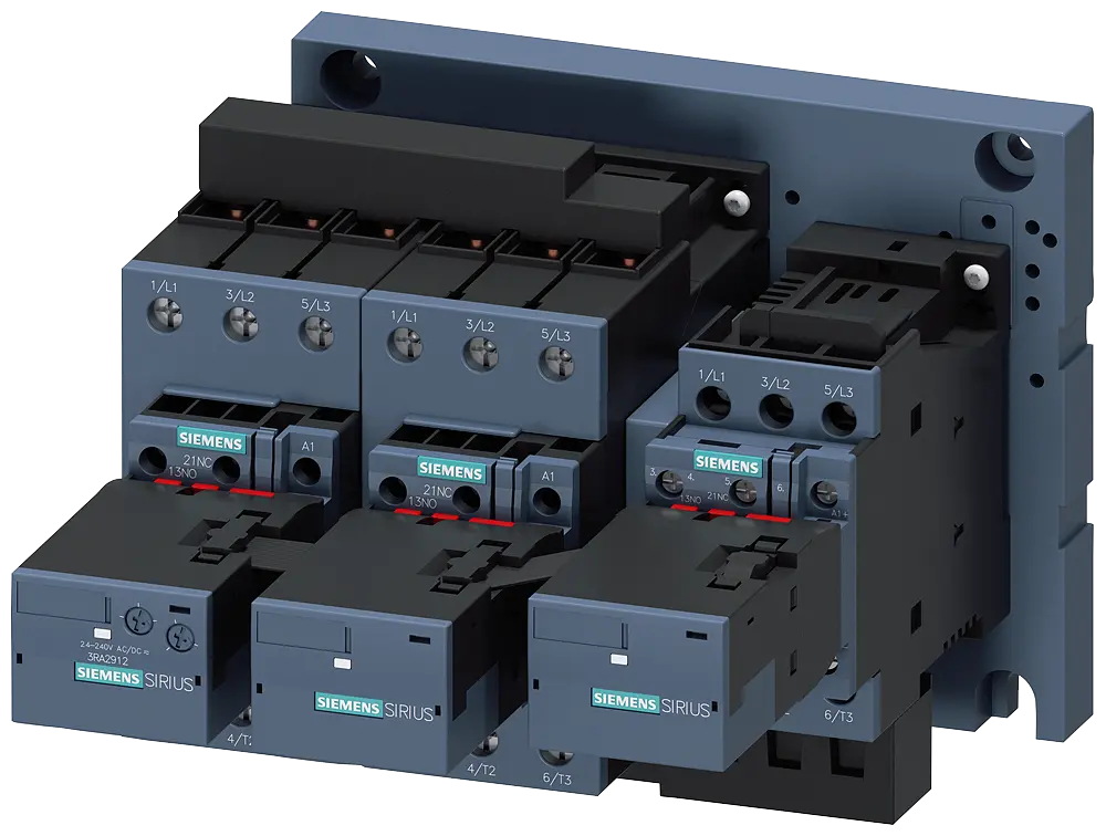 Produktfoto 1 von Siemens Stern-Dreieck-Kombination AC 3: 22/30kW/400V AC 230V, 3S+3Ö