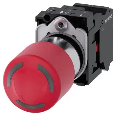 Produktfoto 1 von Siemens NOT-HALT-PILZDRUCKTASTER, 3SU1152-1GB20-3CW0