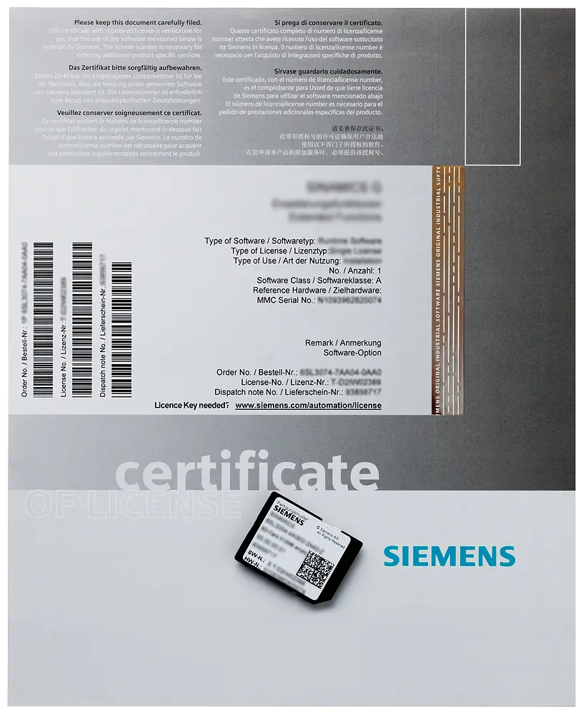 Produktfoto 1 von SIMATIC S7-F/P Pressensicherheits-Bibliothek V2.0 Maschinenlizenz