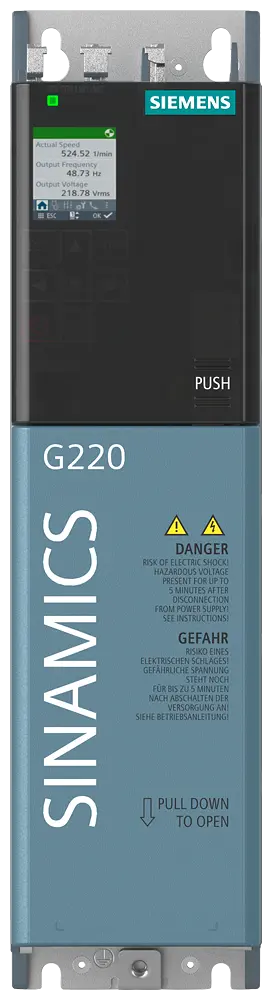 Siemens SINAMICS G220, 3AC 200...240V, 0,55kW/0.75hp, IP20 / UL open type