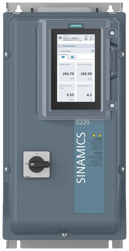 Produktfoto 1 von SINAMICS G220, 3AC 380...500V, 7,5kW/10hp, IP55 / UL 12