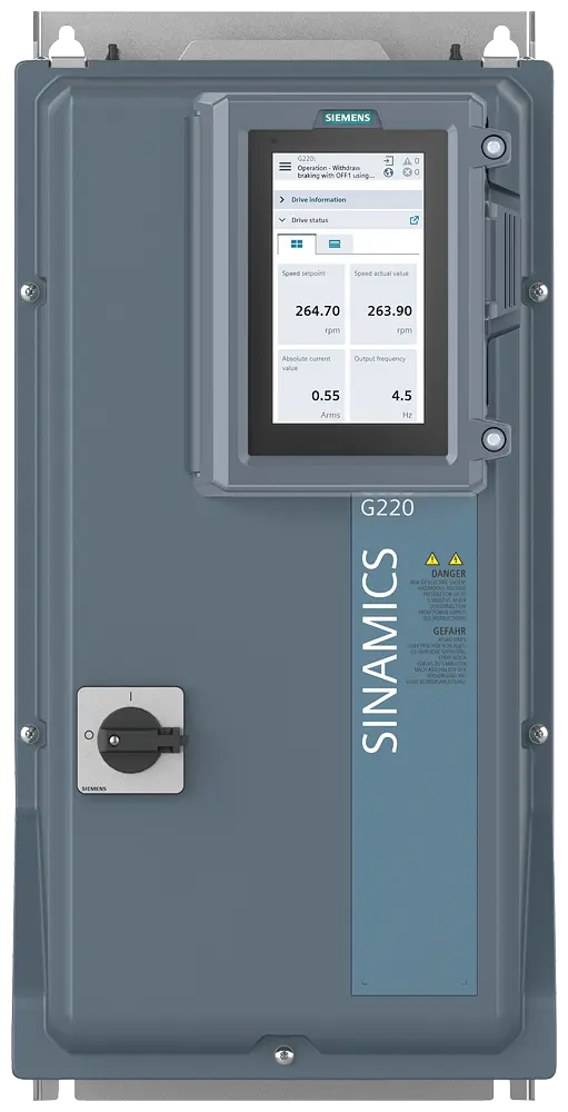 Produktfoto 1 von SINAMICS G220, 3AC 380...500V, 15kW/20hp, IP55 / UL 12