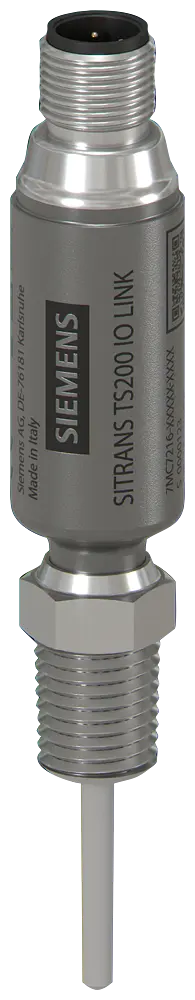 Produktfoto 1 von SITRANS TS200 Temperatursensor (Ø 3,5/3mm) Pt100 Kl.A mit schneller Ansprechzeit, Sensorlänge 24mm und integrierten Prozessanschluss NPT 1/4. Ink...