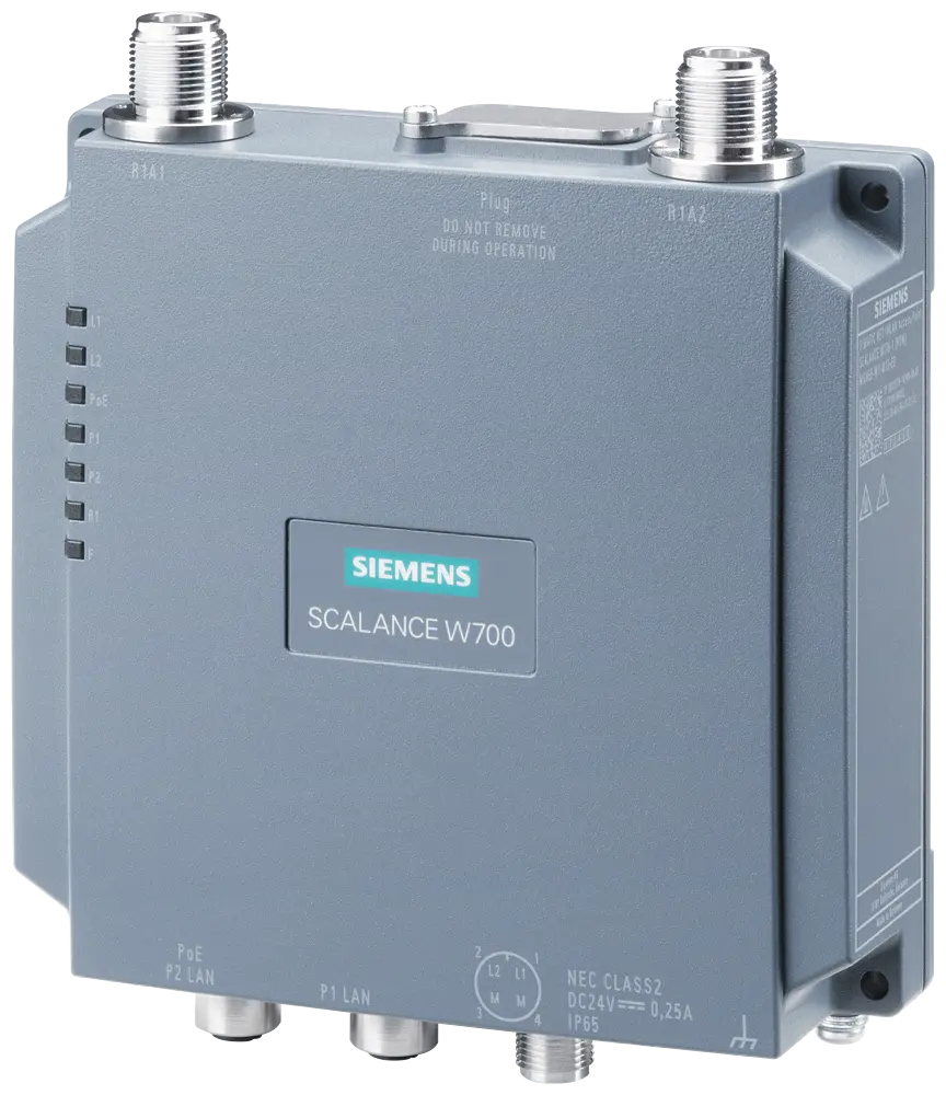 Produktfoto 1 von IWLAN Client/WLAN Bridge, IP65, IEEE 802.11n, 1xM12, 2xN-Connect, PLUG-Steckpl.