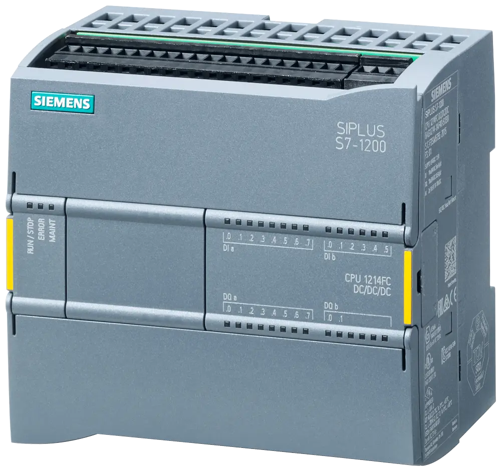 Produktfoto 1 von Siemens SIMATIC S7-1200 CPU 1214FC DC/DC/Relais 14DI / 10DO / 2AI
