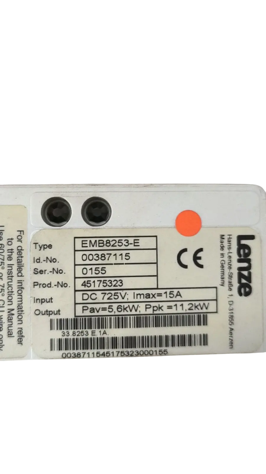 Produktfoto 1 von Lenze EMB8253-E